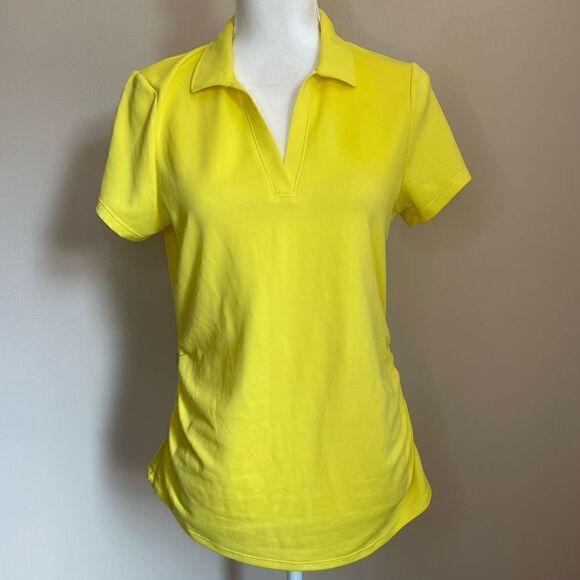 Airflux| Medium| Yellow| PGA Tour| Golf Tee| Moisture Wicking| Super Stretchy - Picture 12 of 15